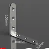 Soporte angular de acero inoxidable fijador de ángulo recto de 90 grados conector de soporte triangular de hierro pieza de refuerzo tipo ferretería soporte de estante