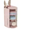 Portalápices caja de almacenamiento oficina escritorio escritorio papelería almacenamiento cosméticos esponja para polvos huevo de belleza pincel de maquillaje a prueba de polvo