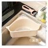Escurridor triangular para fregadero de cocina con ventosa, cesta para lavar verduras, filtro, rejilla para agua, piscina para lavar platos, cesta colgante para guardar trapos
