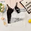 Nuevo Modelo 909 Camisola de Encaje sin Espalda Mariposa, Top Largo tipo Tubo para Mujer, Capa Base de Verano, Lencería Sexy para Usar como Exterior