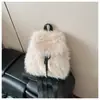 Bolso Tote Transfronterizo de Felpa con Estampado de Leopardo para Mujer Otoño 2025 Nuevo Gran Capacidad Casual de Gama Alta Mochila de un Solo Hombro