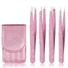 Set Popular de Pinzas para Cejas de Acero Inoxidable 2025, Pinzas Depiladoras de Barba, Pinza Recortadora de Cejas, Herramienta de Belleza, Set de Pinzas para Cejas