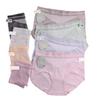 Cross-border Novas Calcinhas de Renda de Algodão Bacteriostáticas de Grafeno Cor Pura Senhoras plus size Calcinhas Femininas de Cintura Média Grande Múmia