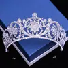 Tocado de novia Europeo y Americano Nuevo Barroco Novia Corona Transfronterizo Vacaciones Corona Aleación Zirconia Accesorios para el Cabello al por Mayor