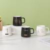 Taza de Cerámica 520 con Tapa Taza de Café Taza de Agua Regalo Corporativo Caja de Regalo Portátil Moderna Simple