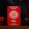 Envelope de Presente de Casamento para Troca de Nome, Presente de Retorno de Casamento de Mil Yuan, Pequeno Envelope Vermelho com o Caractere "Felicidade Dupla" para Bloquear a Porta, Mini Pacote Vermelho Criativo