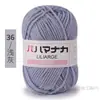 4 Ovillos de Hilo de Algodón Leche de Grosor Medio Hilo para Bebé Kit de Materiales para Tejer Crochet Hecho a Mano DIY Ramo de Muñeca