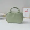 Bolso de Cosméticos Nuevo de PU Gran Capacidad Gama Alta Simple Almacenamiento Bolsa de Aseo de Viaje Bandolera Bolso de Cosméticos Multifuncional