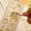 Adesivos Guka Laser Fofos Coreanos Adesivos para Caderno de Anotações Adesivos de Material para Caderno DIY Conjunto de Adesivos Guka à Prova d'Água