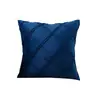 Cojín Decorativo de Terciopelo Doble Línea Nórdico Color Sólido Terciopelo Holandés Oficina Sala de Estar Cojín para Sofá Funda de Cojín a Cuadros Cojín Decorativo