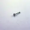 Meizhier - Clavo nasal recto de acero inoxidable, accesorio básico para la cabeza, estampado conjunto, anillo nasal pulido a mano, joyería para perforación corporal