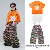 Ropa de moda para niños de Street Dance Estilo Hip Hop Batería de Hip Hop Infantil Trajes de Presentación Geniales y Atractivos para Niños Moda