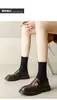 Versión de Piel de Vaca Estilo Británico Zapatos Pequeños de Cuero para Mujer Suela Gruesa 2026 Nuevos Mocasines Versátiles para Monedas Piel Suave Tacón Grueso Zapatos Individuales