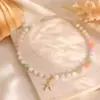 Conjunto de Joias que Mudam de Cor com Luz Solar UV para Mulheres, Design Estilo Ins, Efeito Olho de Gato Iridescente, Colar com Contas, Pulseira, Brincos, Moderno