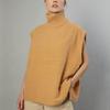 Outono e inverno de 2023 novo vestuário feminino de comércio exterior Amazon AliExpress quente gola alta sem mangas top moda casual suéter
