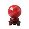 Fábrica direta vermelha fundindo ornamentos de bola de cristal vermelho vermelho ornamentos de cristal vermelho bola de fusão vermelha