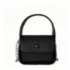Bolsa de ombro única simples e versátil para mulheres, bolsa transversal pequena quadrada texturizada estilo vintage para o dia a dia, novo modelo primavera-verão para mulheres