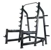 Rack de sentadillas independiente de grado comercial, rack para press de banca con barra y rack integrado para levantamiento de pesas para uso doméstico