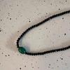 Novo estilo chinês fecho de segurança coração preto corda trançada cordão colar de contas tecidas à mão acessórios design de nicho moda nacional