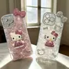 Funda de Teléfono de Gato Súper Linda Ins Adecuada para Iphone16Pro Funda de Teléfono Apple 17 15Promax Modelo Nuevo 11 Líquida