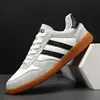 Zapatillas de Entrenamiento Alemanas para Hombre para Todas las Estaciones, Zapatillas de Entrenamiento Alemanas Deportivas Modernas Retro Casuales para Hombre, Tenis Planos, Tenis Blancos, Tenis Transfronterizos