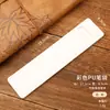 Em estoque Estojo de lápis retrô em PU Bolsa de armazenamento simples e artística Papelaria para estudantes Manga para caneta-tinteiro Caneta única/dupla Manga protetora de cor sólida