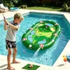 Mesa Inflable de Póker de PVC Modelo Nuevo Transfronteriza 2 en 1 Mesa Inflable de Juego de Cartas Flotante de Golf para Piscina de Adultos