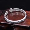 Pulsera de aleación Xiangyun estilo chino retro abierta ajustable con inscripción para hombre y mujer venta al por mayor