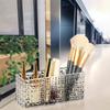 Cubo de Escritorio para Estudiantes para Almacenamiento de Brochas de Maquillaje, Lápices Labiales, Lápices para Cejas, Organizador, Soporte para Bolígrafos, Acrílico, Cubo de Escritorio para Papelería de Oficina, Alto Valor Estético