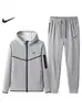 Ropa para Hombre Transfronteriza Primavera 2025 Traje Deportivo Casual para Exteriores Sudadera con Capucha para Correr Cardigan Pantalones de Manga Larga Conjunto de Dos Piezas