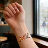 Pegatinas de Tatuajes Divertidas y Coloridas para la Muñeca, Modernas y Lindas para Estudiantes, Temática de Pareja, Nick y Judy de Zootopia 2