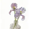 Artesanías de Linternas de Vidrio de Colores de Zibo, Artesanías de Vidrio de Colores, Mini Adornos Pequeños de Vidrio con Flores