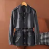 Chaqueta de Cuero Haining de Lujo Ligero Transfronteriza para Mujer, Estilo de Alta Gama para Figuras Pequeñas, Nuevo Modelo Primavera 2026, Gabardina Corta de Piel de Cordero