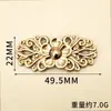 Botones Decorativos Hanfu, Hebillas Metálicas Estilo Chino para Qipao, Broches Tradicionales Retro para Traje Tang, Botones Cosidos a Mano para Faldas Mamian