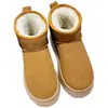 Botas de nieve para mujer con suela gruesa y antideslizante, nuevo estilo invierno 2026, diseño sin cordones, forradas de felpa y engrosadas para abrigar, botas de algodón para la nieve