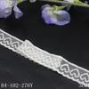Tanglong Encaje Negro y Blanco de Alta Elasticidad con Adorno de Encaje Spandex con Patrón de Corazón Moda Joyería Hecha a Mano Decoración Accesorios de Encaje DIY