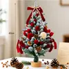 2026Pe Árbol de Navidad Escena de Sala Decoración Escritorio Pequeño Mini Hogar Nuevo Adornos Navideños de Alta Gama