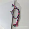 Nuevas Pulseras Coloridas Tejidas a Mano de Estilo Étnico para Parejas y Mejores Amigos, Pulseras de Hilo de Algodón con Borlas, Accesorios Casuales Retro