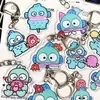 Chaveiro Peixe Feio Explosões Pingente Acrílico Desenho Animado Fofo Estojo de Caneta Mochila Pingente de Desenho Animado Chaveiro de Estudante