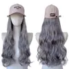 Nuevo producto de TikTok: peluca larga rizada para mujer, estilo popular dulce y fresco, ondas grandes plateadas, cobertura completa de la cabeza, venta al por mayor para ventas transfronterizas