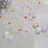 Pegatinas de Arte para Uñas en Relieve DIY Populares Estilo Fresco de Primavera Pegatinas para Uñas Decoraciones de Uñas con Flores de Colores Pedrería para Uñas