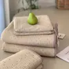 Conjunto de Colcha/Capa de Edredom Estilo Coreano Dupla Face 100% Algodão Conjunto de Três Peças Lavável à Máquina Acolchoado Enchido Lençol Antiderrapante Capa para Tatami Kang