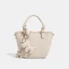 Bolso de Moda de Lichi para Madre e Hija de Este Año 2026 Nuevo Bolso de Hombro Cruzado de Moda Bolso de Mano Sencillo para Mujer Bolso Cubo