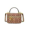Bolsa Caja Patrón Vintage Nueva 2026 para Mujer, Bolso Cruzado, Bolso Cuadrado Pequeño de Gama Alta, Bolso de Mano con Cadena, Cuero PU de Moda y Versátil