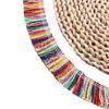 Moda colorido algodón flecos estilo étnico ropa de viaje sombrero decorativo encaje cojín decorativo flecos de color mixto