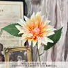 Dalia Artificial de Cabeza Única de Tamaño Mediano Flor Falsa Decoración de Piso para Salón de Bodas Flor Artificial Plástico Arreglo Floral DIY