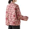 Nova jaqueta acolchoada de algodão floral estilo nacional chinês feminina 2024 nova jaqueta de algodão com botão de inverno