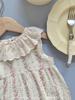 Jennybebe Ropa de Verano Delgada para Bebé Mono de Gasa de Algodón para Niña Ropa Holgada con Flores Pequeñas