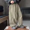 Calça Infantil Pi Shuai Estilo Primavera e Outono 2026 Nova Roupa de Outono Infantil Calça Casual Crianças Maiores Calça Longa de Outono Solta Estilosa