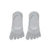Calcetines de Cinco Dedos para Mujer, Estilo Delgado de Verano, Seda de Mora, Malla Fresca, Transpirables, Invisibles, Antideslizantes, Calcetines con Dedos Separados Wcl